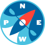 NEWP logo - color compass