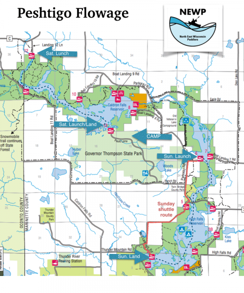 Peshtigo Flowage Weekend - Northeast Wisconsin Paddlers